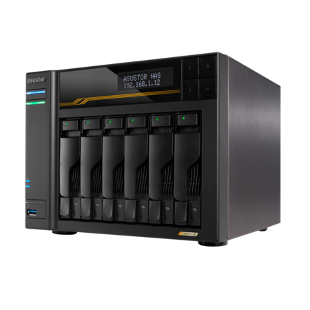 Asustor Lockerstor 6 Gen3 AS6806T 6 Bay NAS, Quad-Core 2.3 Asustor Lockerstor 6 Gen3 AS6806T 6 Bay NAS, Quad-Core 2.3